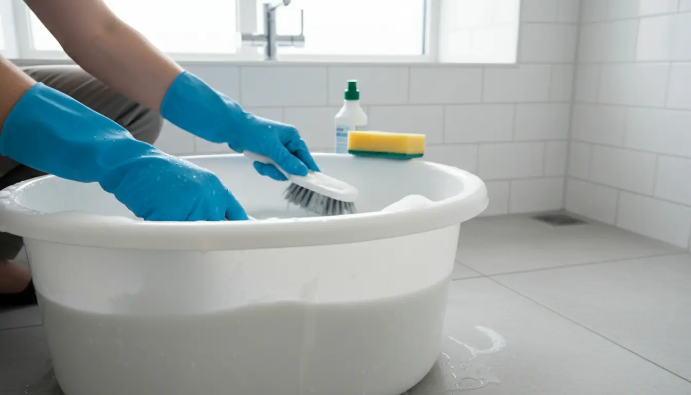 Bademmer schoonmaken