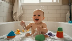 spelletjes baby in bad
